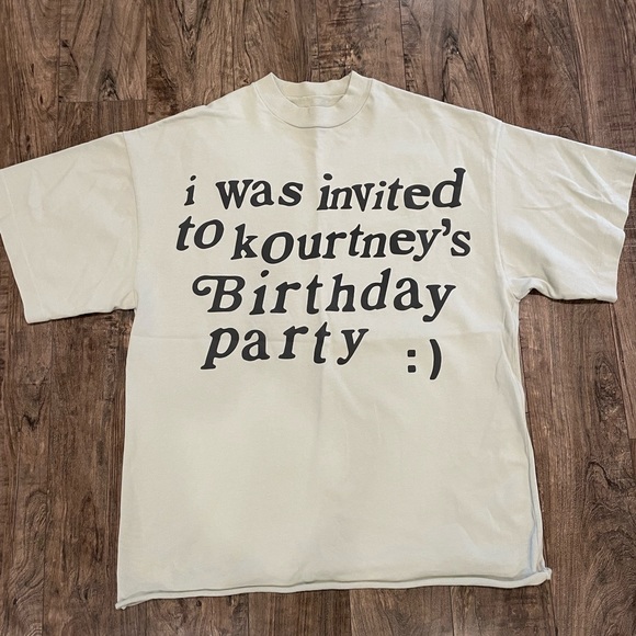 Yeezy x Cactus Flea Market Kourtney Kardashian 2019 birthday shirt